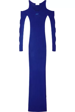 OFF-WHITE Ribbed cut-out dress
