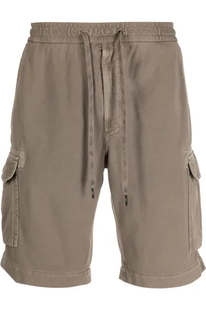Circolo Men Shorts - Drawstring cotton cargo shorts