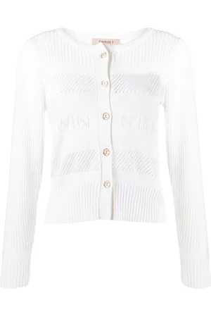 Twin-Set Pointelle-knit cardigan