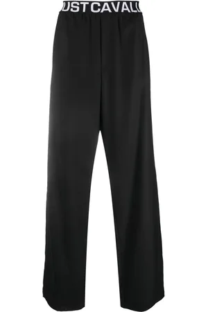 Roberto Cavalli Men Pants - Logo-print trousers