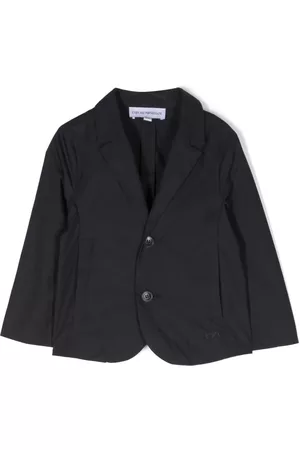Emporio Armani Single-breasted cotton blazer