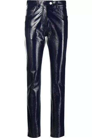 Courrèges Straight-leg vinyl trousers
