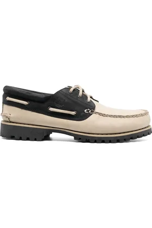 Timberland Men Shoes - Two-tone leather boat shoes