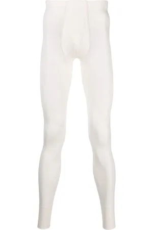 Hanro Men Formal Pants - Mid-rise wool-blend leggings