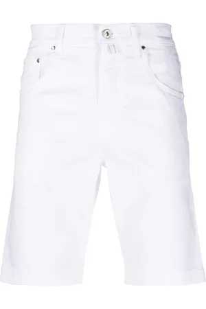 Jacob Cohen Men Shorts - Contrasting-pocket denim shorts