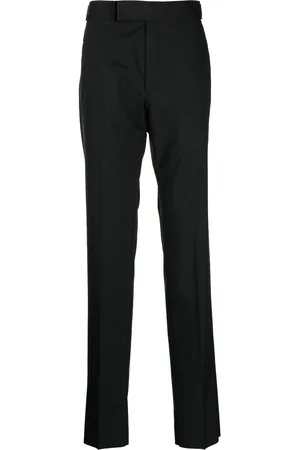 Tom Ford Off-centre fastening wool trousers