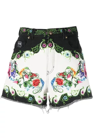 VERSACE Baroque-print short shorts