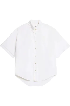 Ami Embroidered-logo button-down shirt