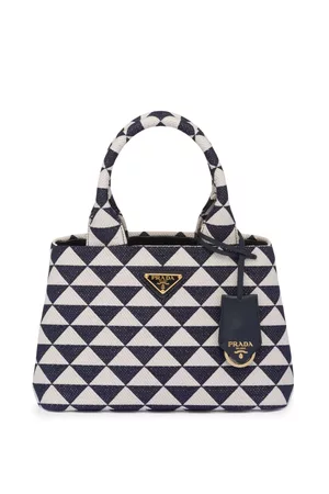 Prada Symbole embroidered tote bag