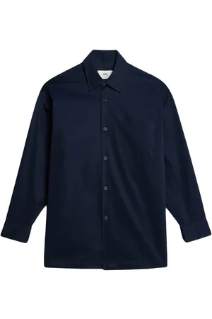 Ami Logo-print button-front shirt