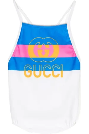 Gucci Swimsuits - GG-print striped swimsuit