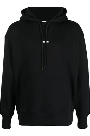 Msgm Men Sweatshirts - Logo-print hoodie
