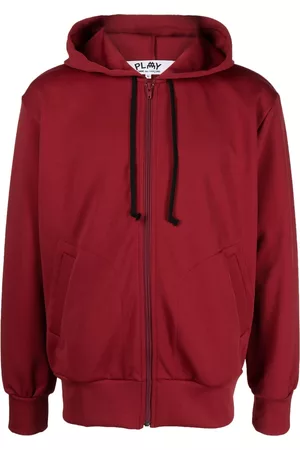 Comme des Garçons X Invader pixelated-heart hoodie