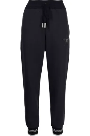 LORENA ANTONIAZZI Star-detail cotton track pants