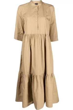 LORENA ANTONIAZZI Midi cotton shirt dress