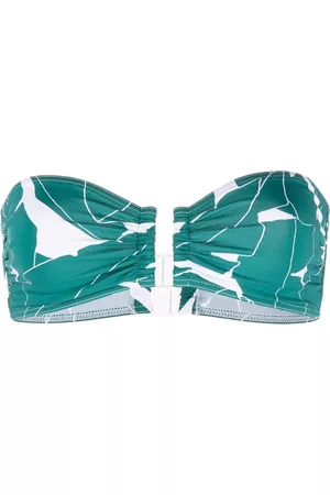 ERES Tabac abstract-print bandeau bikini top