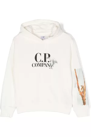C.P. Company Logo-print cotton hoodie