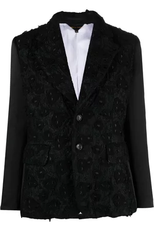 Comme des Garçons Embroidered single-breasted blazer