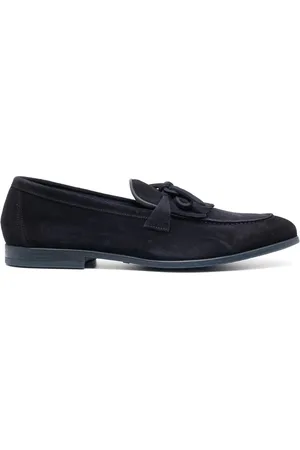 Doucal's Men Loafers - Bow-detail suede loafers