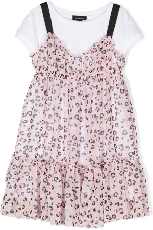 MONNALISA Animal-print layered dress