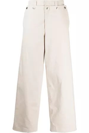 SYSTEM Straight-leg cotton trousers