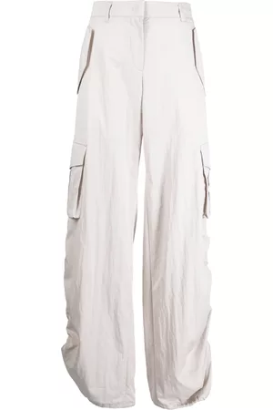 SYSTEM Drawstring wide-leg trousers