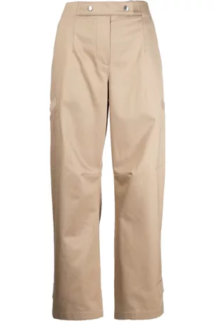 SYSTEM Straight-leg cotton trousers