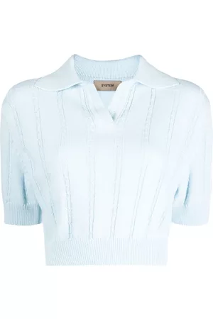 SYSTEM Knitted cropped top