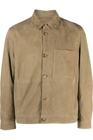 Baracuta Men Leather Jackets - Leather shirt jacket