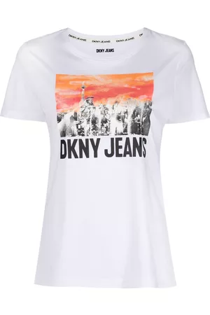Dkny Jeans Women's Short-Sleeve Printed Logo T-Shirt