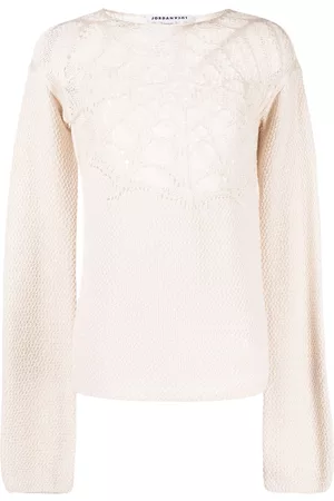 JORDAN LUCA Spider-web knitted jumper