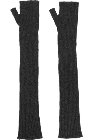 Barrie Long knit fingerless gloves
