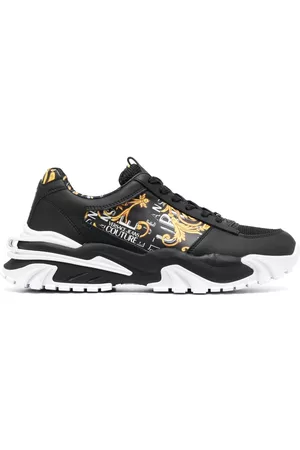 VERSACE Fondo logo-print sneakers