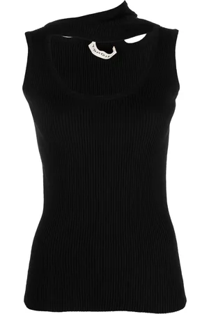 Y / PROJECT Ribbed asymmetric tank top