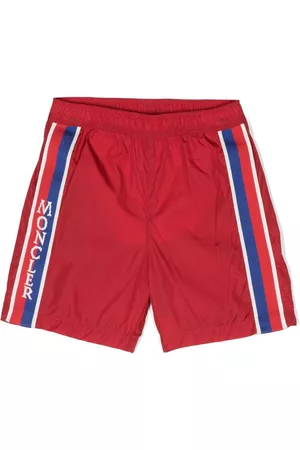 Moncler Logo-stripe swim shorts