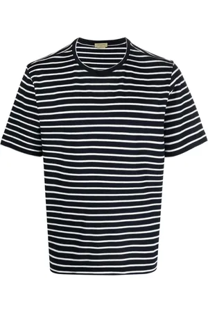 corneliani Men Short Sleeve - Striped cotton T-shirt