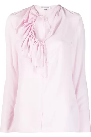 Victoria Beckham Ruffle-detailing silk blouse