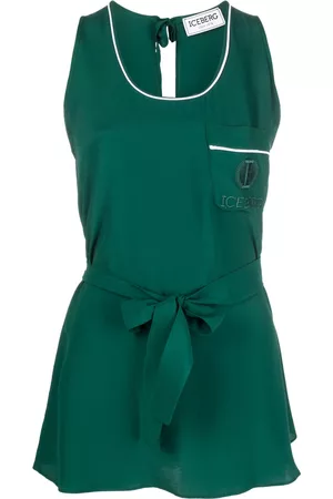 Iceberg Logo-print sleeveless top