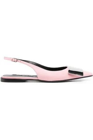 Sergio Rossi Women Slippers - Miroir leather slingback pumps