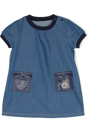 Moncler Logo pockets denim dress