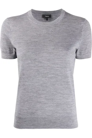 THEORY Short sleeve knitted top