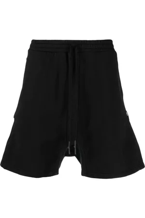 11 BY BORIS BIDJAN SABERI Drawstring-waist cotton shorts