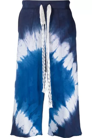 WALES BONNER Tie-dye long bermuda shorts