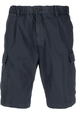 corneliani Men Shorts - Elasticated-waist cargo shorts