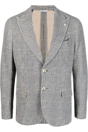 Manuel Ritz Men Blazers - Single-breasted checked blazer