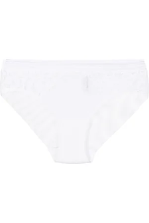 Wacoal Raffine lace-trim high-waisted briefs