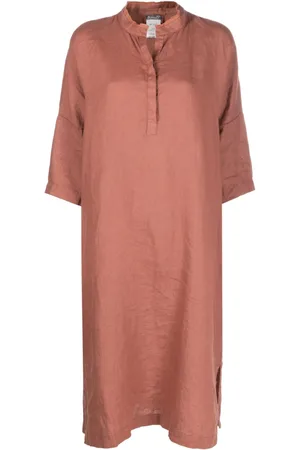 KRISTENSEN DU NORD Button-placket linen midi dress