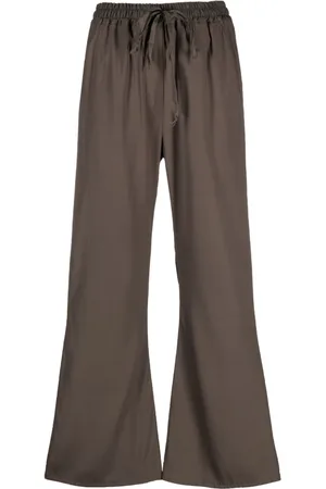 KRISTENSEN DU NORD Drawstring-waistband silk trousers