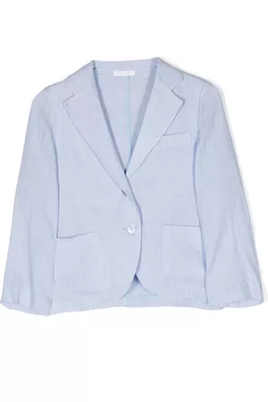 MISS GRANT Single-breasted linen blazer
