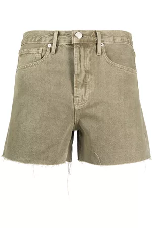 Frame Raw-cut denim shorts
